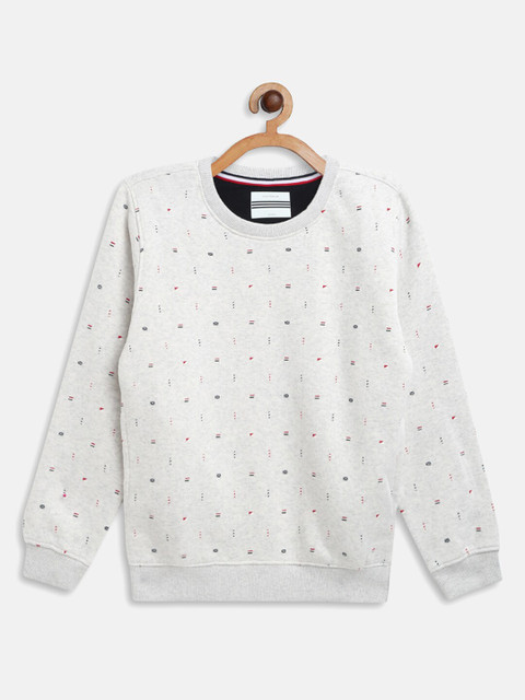 

Octave Boys White Printed Sweatshirt