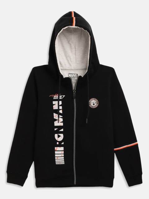 

Octave Boys Navy Blue Printed Hooded Sweatshirt
