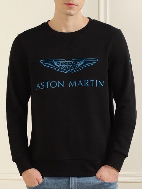 

HACKETT LONDON Men Black Printed Sweatshirt