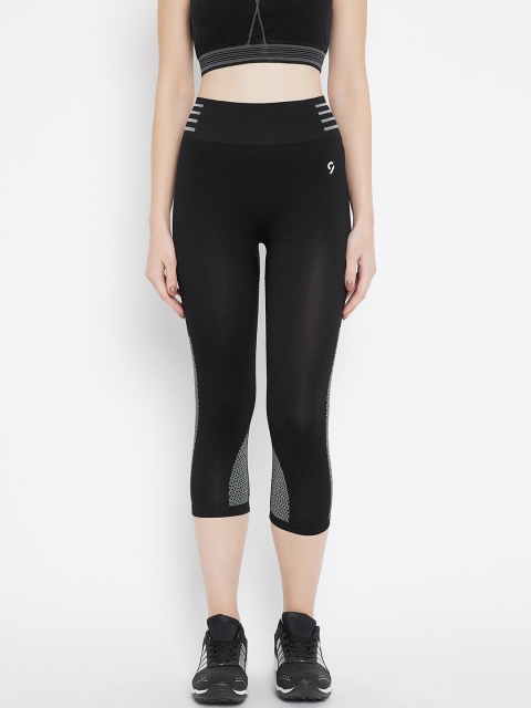 

C9 AIRWEAR Women Black Solid Comfort Capris