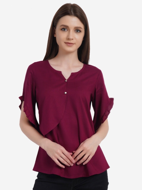 

Dipsha Burgundy Top