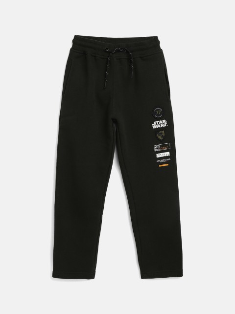 

Octave Boys Olive Green Star Wars Printed Cotton Track Pants