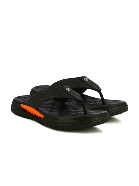 

Alberto Torresi Men Black & Orange Thong Flip-Flops