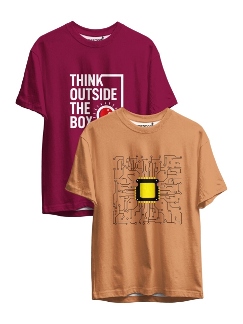 

mezmoda Boys Multicoloured 2 Printed Pockets T-shirt, Multi