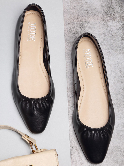 

Mode by Red Tape Women Black Ballerinas