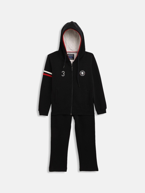 

Octave Boys Navy Blue Solid Cotton Track Suit