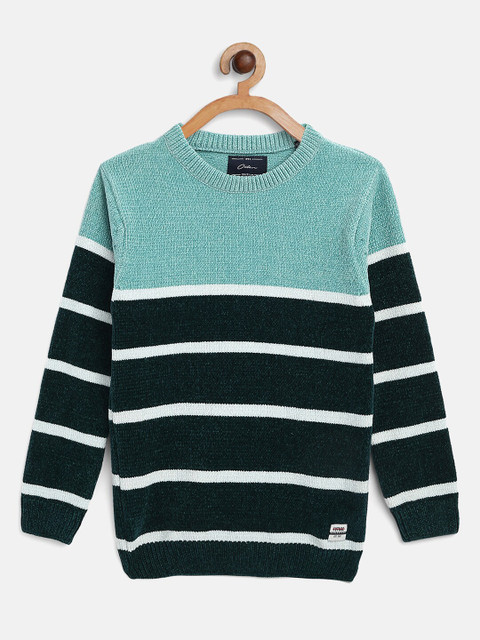 

Octave Boys Blue & Black Striped Pullover