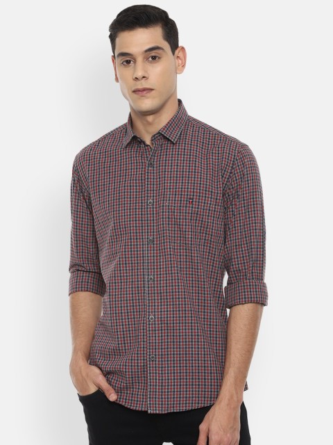 

Louis Philippe Sport Men Multi coloured Slim Fit Checked Pure Cotton Casual Shirt