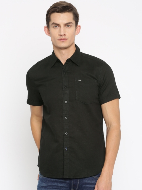 

Lee Men Black Slim Fit Casual Shirt