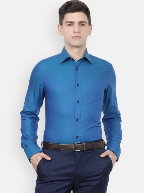 

Louis Philippe Men Blue Formal Shirt