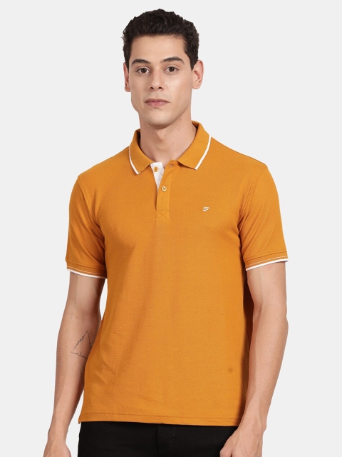 

t-base Men Mustard Yellow Polo Collar T-shirt