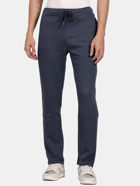 

t-base Men Navy Blue Solid Track Pants