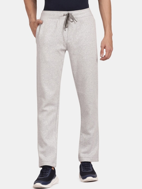

t-base Men Grey Melange Solid Track Pants