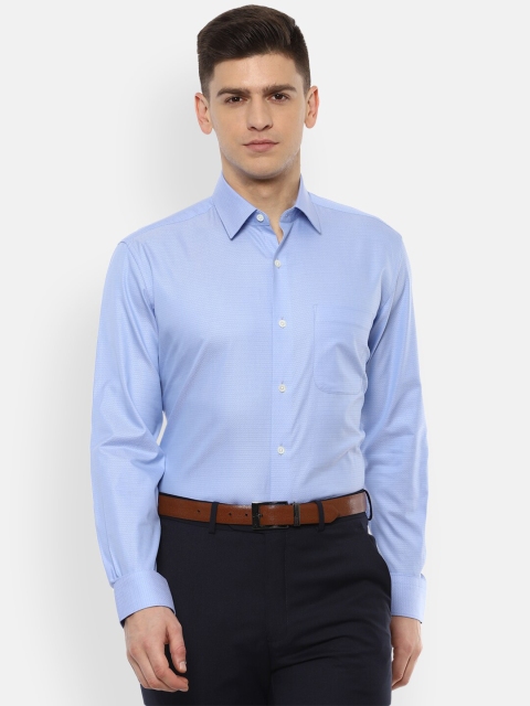 

Luxure by Louis Philippe Men Blue Formal Shirt