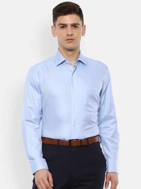

Luxure by Louis Philippe Men Blue Formal Shirt
