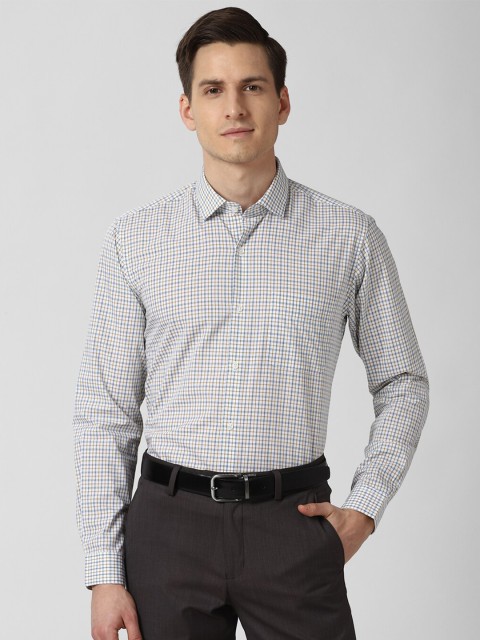 

Peter England Men Multicoloured Checked Formal Shirt, Multi