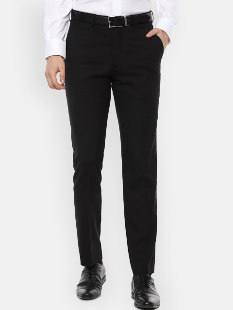 

Luxure by Louis Philippe Men Black Slim Fit Trousers