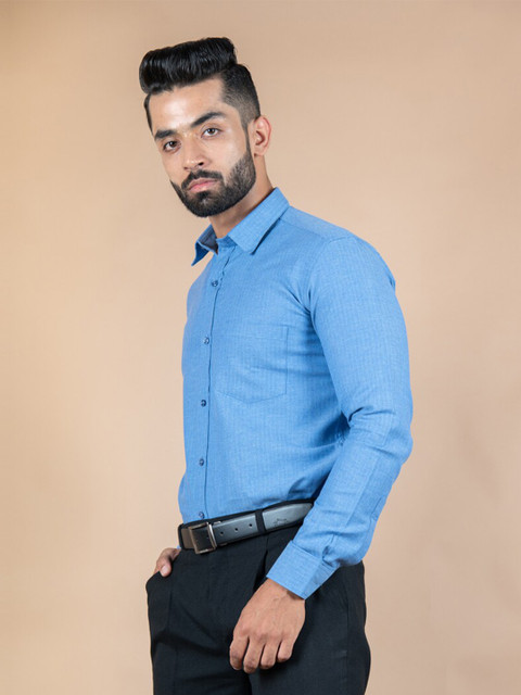 

Tistabene Men Blue Casual Shirt
