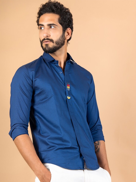 

Tistabene Men Blue Casual Shirt
