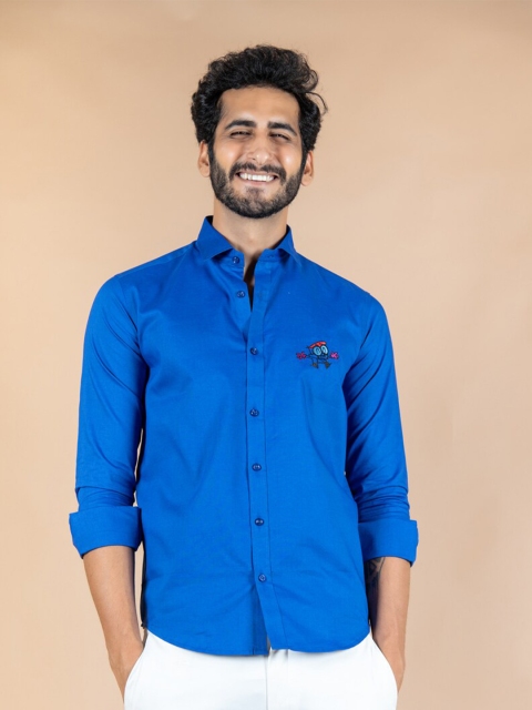 

Tistabene Men Blue Casual Shirt