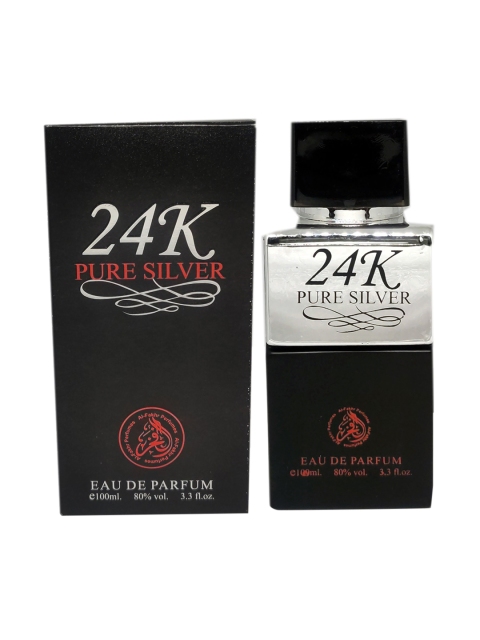 

Al-Fakhr Perfumes 24K-Silver Eau De Parfum - 100 ml, White