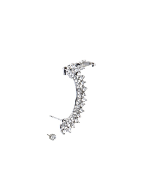 

Kazo Silver-Toned Classic Ear Cuff Earrings