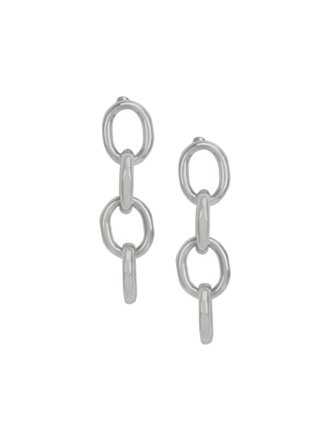 

Kazo Silver-Toned Square Studs Earrings