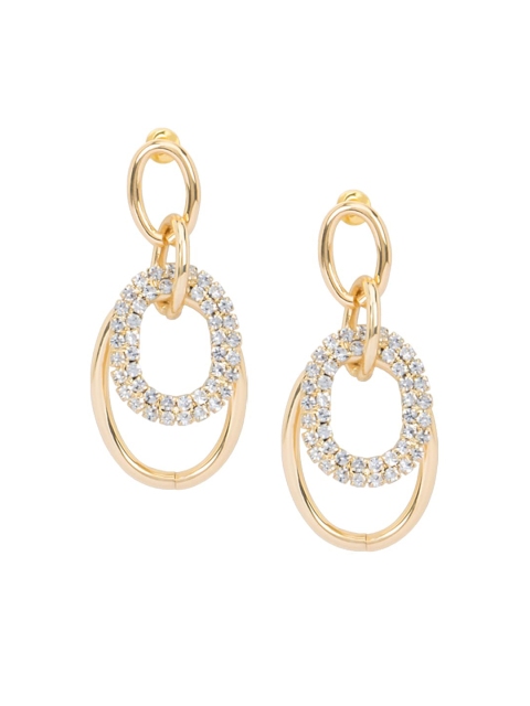 

Kazo Gold-Toned Circular Drop Earrings