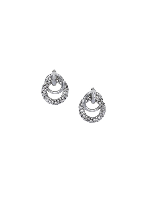 

Kazo Silver-Toned Circular Studs Earrings