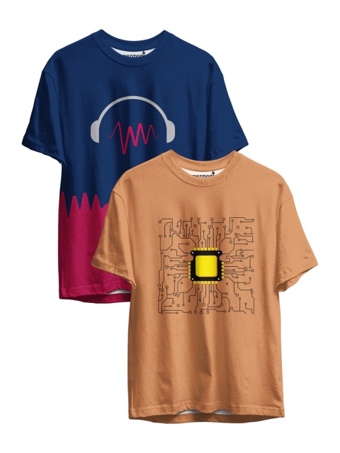 

mezmoda Boys Multicoloured 2 Extended Sleeves T-shirt, Multi