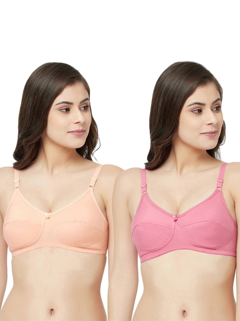 

GROVERSONS Paris Beauty Peach-Coloured & Pink Everyday Bra