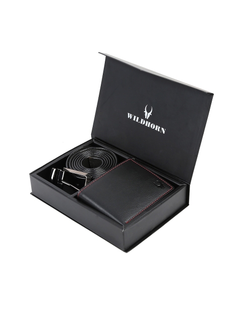 

WildHorn Men Black Accessory Gift Set