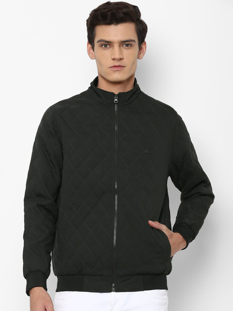 

Allen Solly Men Grey Bomber Jacket