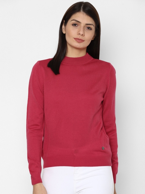 

Allen Solly Woman Women Pink Solid Casual Pullover