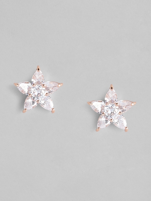 

AccessHer Rose Gold Circular Studs Earrings