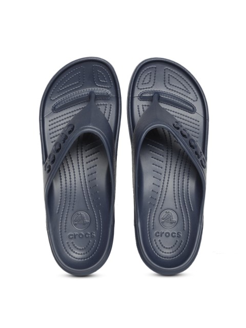 

Crocs Unisex Navy Blue Baya Flip-Flops