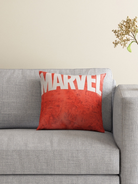 

SPACES Marvel Comics Kids Red & Yellow Single Printed 16'' x 16'' Reversible Cushion Cover