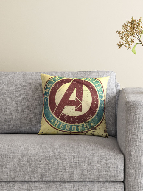 

SPACES Marvel Kids Multicoloured Single Printed 16'' x 16'' Reversible Cushion Cover, Multi