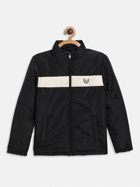 

Octave Boys Navy Blue Striped Padded Jacket