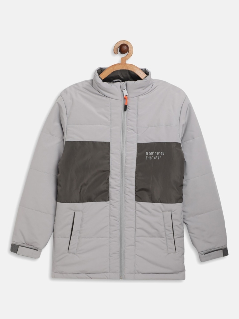 

Octave Boys Grey Colourblocked Padded Jacket