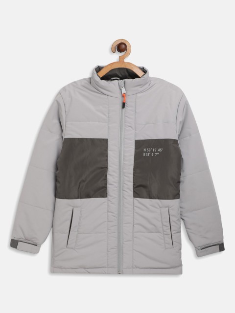 

Octave Boys Grey Colourblocked Padded Jacket