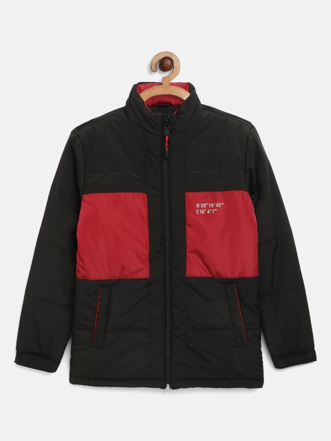 

Octave Boys Black & Red Colourblocked Padded Jacket