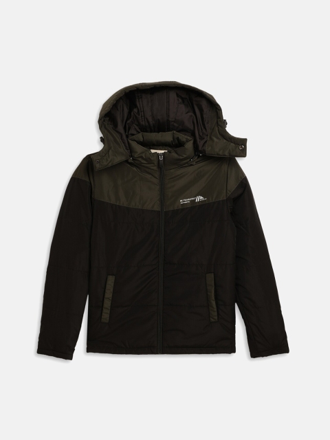 

Octave Boys Black Colourblocked Padded Jacket