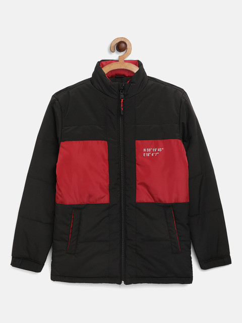 

Octave Boys Black Colourblocked Padded Jacket