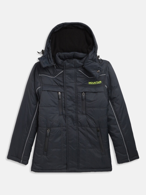 

Octave Boys Blue Padded Jacket with Patchwork