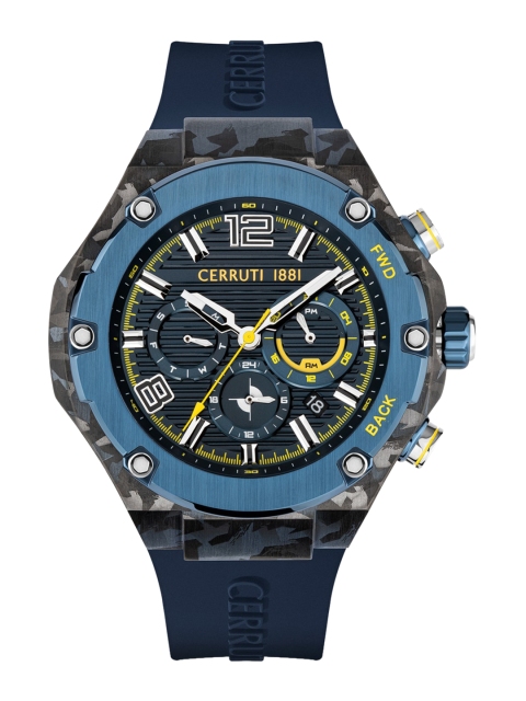 

Cerruti 1881 Men Blue Dial & Blue Textured Straps Analogue Watch CIWGQ2113802