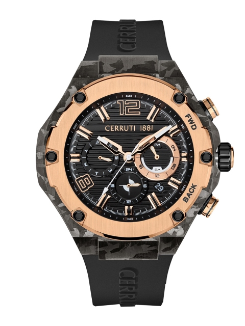 

Cerruti 1881 Men Black Dial & Black Straps Analogue Watch CIWGQ2113803