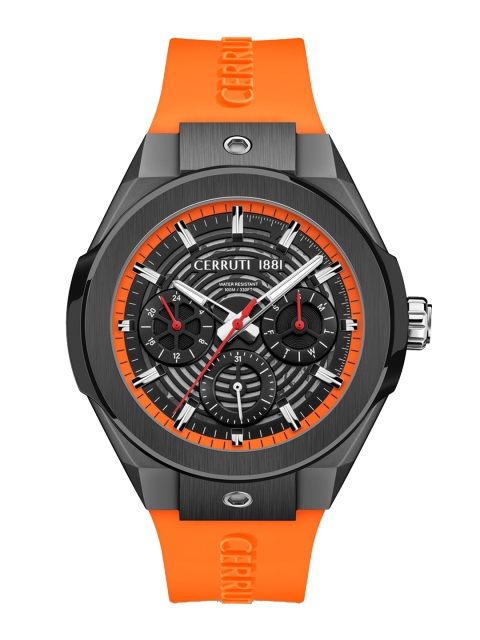 

Cerruti 1881 Women White Dial & Orange Stainless Steel Straps Analogue Watch