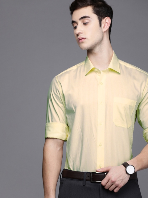 

Louis Philippe Men Yellow Slim Fit Formal Shirt
