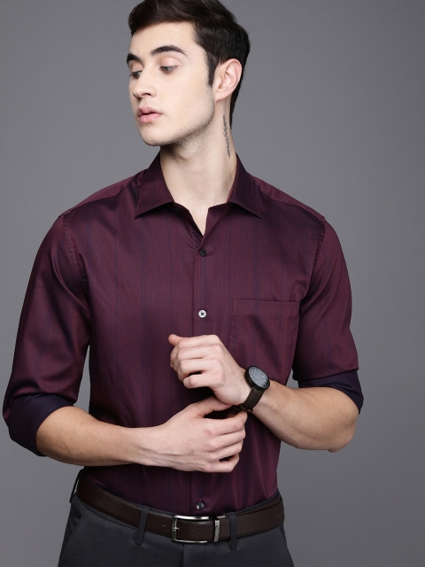 

Louis Philippe Men Purple Casual Shirt